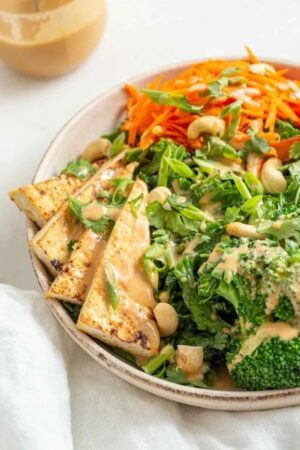 easy high protein salad dinner